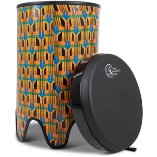 Toca Nesting Drums Freestyle II Tubadora 14"x 24" Kente Cloth TSSTB-14K-SLT