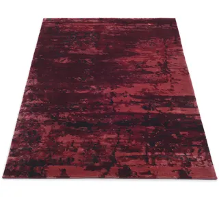 Teppich MUSTERRING "ANGELES PILANO", rot (dunkelrot), B:200cm H:10mm L:300cm, Viskose, Teppiche, Teppich, exlcusive MUSTERRING DELUXE COLLECTION, Bambus-Viskose feine Knüpfung