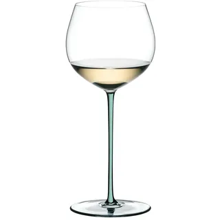 RIEDEL Fatto A Mano Im Eichenfass gereifter Chardonnay - Mint - Einzelpackung, Weinglas, Kristallglas, Spülmaschinenfest - 4900/97M