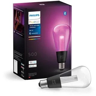 Philips Hue Lightguide smarte Lampe, Edison Form, ST70, weißes und farbiges Licht, Bluetooth kompatibel, Sprachsteuerung mit Alexa, Apple Home und Google Assistant