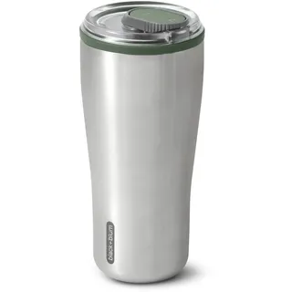 BLACK + BLUM Travel Tumbler 600 ml | Olive | Isolierter Becher to go | Auslaufsicherer Kaffeebecher to go aus Edelstahl | 5h heiß & 8h kalt | Thermobecher spülmaschinenfest für jedes Getränk
