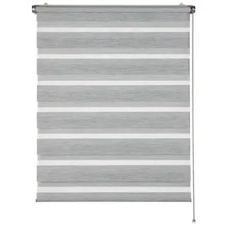 Schöner Wohnen Doppelrollo Tilda 90 x 150 cm transparent/schwarz