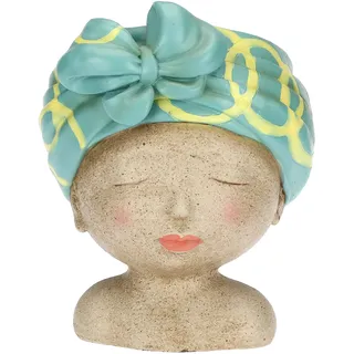Rituali Domestici - Cachepot Augen geschlossen Turban grün Medea