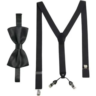 MASSI MORINO "Massi Morino Hosenträger-Set", 2 Stk. mit Fliege,