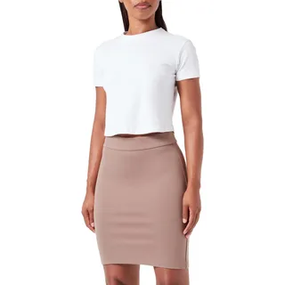 ONLY Damen Onltia Hw Pencil Slit Skirt Pnt, Walnut, M