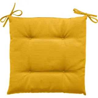 Stuhlkissen Korai 40/40 cm , Gelb , Textil , Heimtextilien, Wohntextilien, Sitzkissen