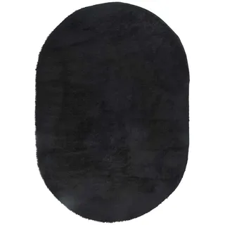 vidaXL Teppich Shaggy Hochflor NAVARRA Schwarz 300x200 cm Polyester