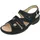 Komfort-Sandalen Damen Beige/Schwarz 41