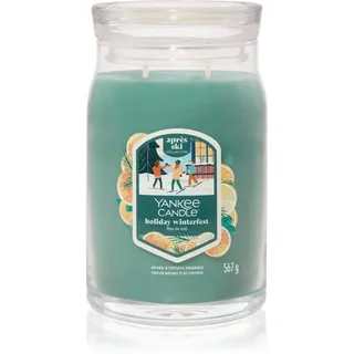 Yankee Candle Holiday Winterfest große Duftkerze 567 g grün