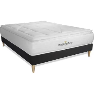 Matratzen- und Lattenrost-Set 140x200 cm - George V - Schwarz