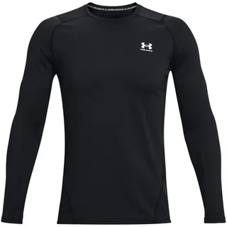 Under Armour ColdGear Fitted Crew Sweatshirt Herren, Black / White , S