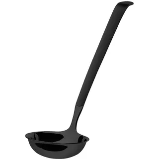 AMEFA BUFFET Vorleger | Suppenkelle | Schöpflöffel für Catering | Kelle für Suppe und Eintopf | Servierbesteck | 18/10 Edelstahl | satiniert | schwarz | Länge: 31 cm