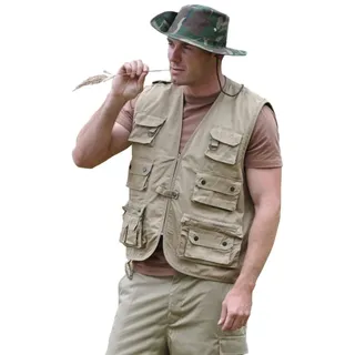 Mil-Tec Jagd- und Anglerweste khaki XL