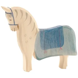 Ostheimer Pferd (Sattel) aus Holz Höhe 14,5cm