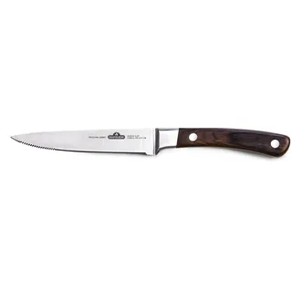 Napoleon Steakmesser mit 12 cm Klinge Wellenschliff Palisanderholzgriff