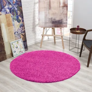 Sanat »LOCA«, rund, 30 mm Höhe, Wohnzimmer, Langflor, Shaggy, Schlafzimmer