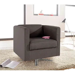 Home Affaire Cocktailsessel Bob Polyester 72 x 71 x 75 cm Grau drehbar