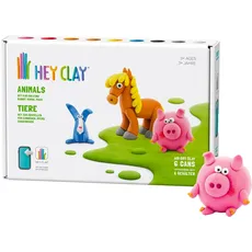 Tomy Hey Clay Tiere mittleresSet (6 Dosen)