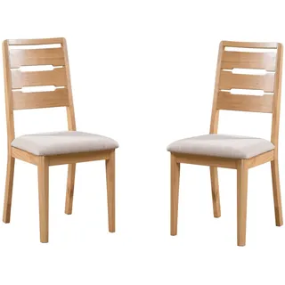 Julian Bowen Curve Esszimmerstuhl Eiche 2er Set