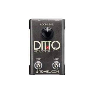 Tc Helicon DITTO MIC LOOPER Einfach zu bedienendes Looper-Pedal mit zwei Tasten für Gesang und akustische Instrumente