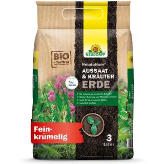 NEUDORFF NeudoHum Aussaat- und Kräutererde 3 l torffrei