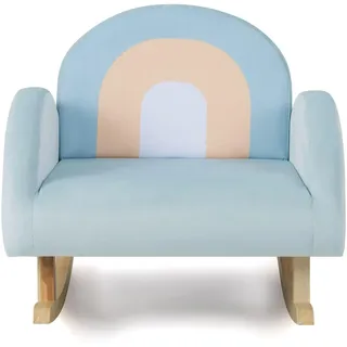 Costway Kindersofa 51cm Blau , Textil , 50x51x51 cm , Babymöbel & Kindermöbel, Kinderzimmer & Jugendzimmer