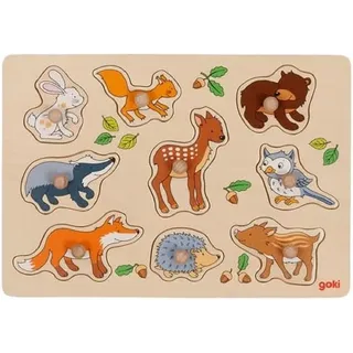 GoKi Steckpuzzle Waldtiere