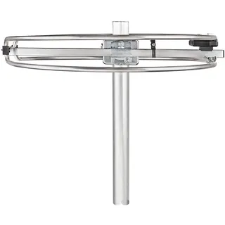 Nedis - UKW-Außenantenne - Max. 4dB Verstärkung - FM Frequenzbereich: 87.5-108 MHz - 0-15 km Empfangsbereich - Impedanz: 75 Ohm - Einrastsystem - für Draußen - Aluminium - Schwarz/Silber