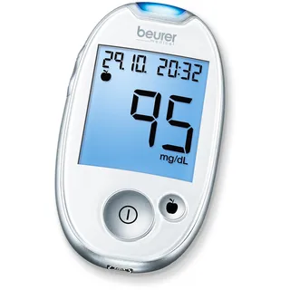 Beurer GL 44 mg/dl Blutzuckermessgerät, Weiß