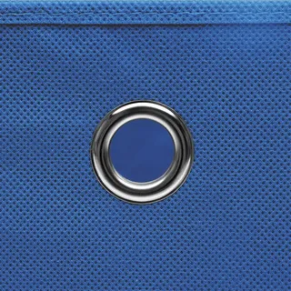 vidaXL Aufbewahrungsboxen mit Deckel 10 Stk. Blau 32×32×32 cm Stoff - Blau