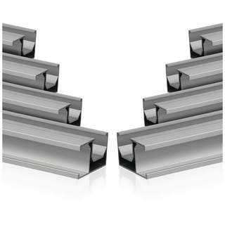 Zelsius Universal Aluminium Montageschiene für ein Solarmodul, Befestigungsschiene, 8 Stück