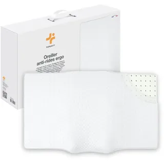 Inphysio Memory Foam Kissen Anti-Falten, Anti-Aging - Ergonomisches Kissen Schlafkomfort auf der Seite und auf dem Rücken - Kissen für schmerzende Nacken - 65 x 41 x 11 cm