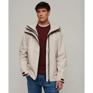 Superdry für Herren. M5011842A Yachter SD Windbreaker Jacke mit Kapuze beige (L), Lässig, Polyester, Langarm