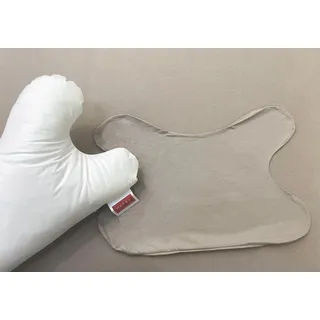 Hefel Kissenbezug »Jersey-Bezug für Hefel Kissen »My Face««, grau