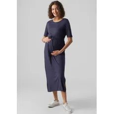 Mamalicious Umstandskleid »MLALISON STRING 2/4 JRS AL DRESS E. A.«, blau