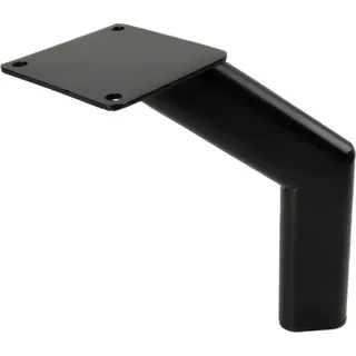 Möbelbeschlag Loft Schwarz Matt, Höhe 17 cm – Minimalistische Metallbeine für stilvolle Wohnräume, ideal für Sofas, Sessel und TV-Möbel. - Schwarz