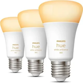 Philips Hue LED Leuchtmittel 3er-Set White Ambiance E27 6 W