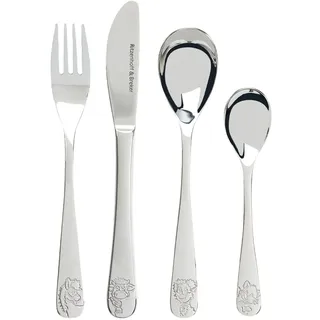 Ritzenhoff & Breker "Kinderbesteck Hoftiere 4er Set silber", Ideal für den Alltag, spülmaschinengeeignet,
