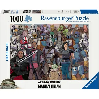 Ravensburger Erwachsenenpuzzle 1000 Teile - Challenge Star Wars Mandalorian