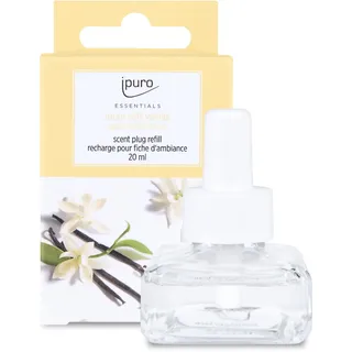 ipuro - Electric Scent Plug Nachfüller SOFT VANILLA 20ml - Raumduft mit Vanille, Sandelholz, Lakritz, Pfirsichblüte & Karamell - nachfüllbarer Lufterfrischer für die Steckdose - ohne Duftstecker