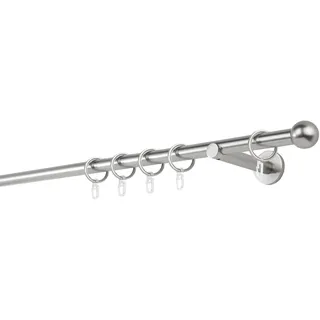 MYDECO "20mm Ball Wandträger 12 cm", 1 läufig-läufig Fixmaß, edelstahlfarben