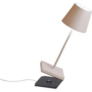 Zafferano Poldina Pro Mini Tischlampe - Aufladbare LED Lampe - 30 cm - Creme - Creme