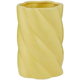 Butlers Vase Fusilli , Gelb , Stein , 30 cm , Dekoration, Vasen, Keramikvasen