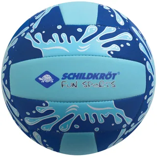 Schildkröt Fun Sports Schildkröt Neopren Beachvolleyball, Größe 5, Ø 21cm, Normale Größe, farblich Sortiert, griffige Textile Oberfläche, salzwasserfest, ideal für Stand & Garten, 970276