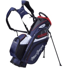 MacGregor Golf MACBAG146 Mactec HYBRID 14 Golf Club Stand Carry Trolley Bag, Navy Blau
