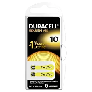 Duracell Hörgerätebatterie DA10 90 mAh 6 St.