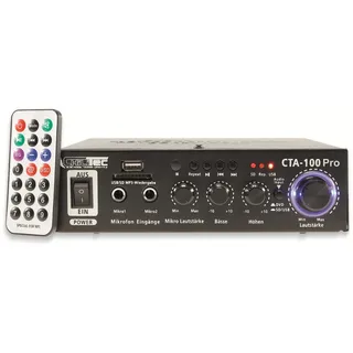 CHILITEC Mini-HiFi-Verstärker CTA-100 pro, USB, Fernbedienung, Bluetooth