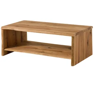 MASSIVMOEBEL24.DE Couchtisch Wildeiche 120x70x45 natur geölt PURE OAK #308 - Braun