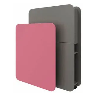 fm FLATup  Sekretär basalt/rose rechteckig, schwarz 107,0 x 41,5 - 91,0 cm