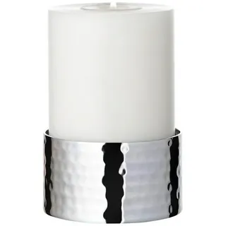 Edzard Kerzenleuchter Kerzenteller Agadir, Edelstahl, hochglanzpoliert, Durchmesser 9 cm, Höhe 5 cm,